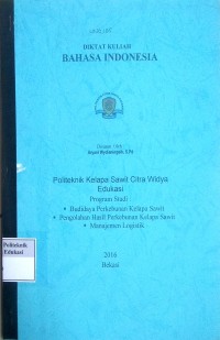 Image of Bahasa indonesia: modul kuliah