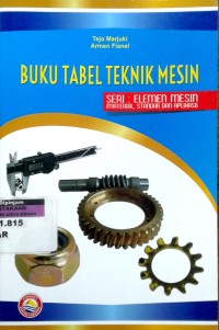 Image of Buku tabel teknik mesin