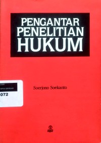 Image of Pengantar penelitian hukum