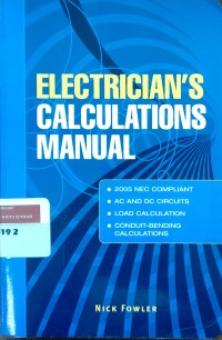 Image of Electrician's calculations manual