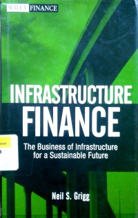 Image of Infrastructure finance: the business of infrastructure for a sustainable future
