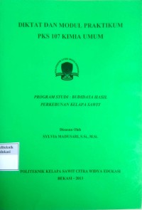 Image of Kimia umum: modul kuliah dan praktikum