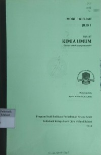 Image of Kimia umum: modul kuliah jilid 1