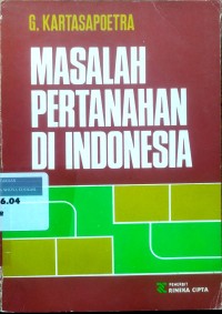 Image of Masalah pertanahan di Indonesia