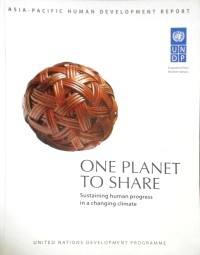 Image of One planet to share: sustaining human progress in a changing climae