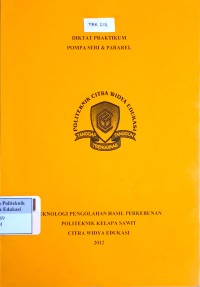 Image of Pompa seri & parkatikum: diktat praktikum
