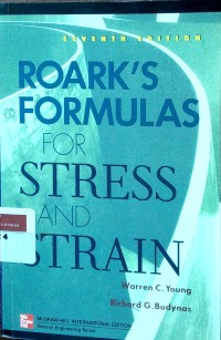 Image of Roark's formulas for stress and strain