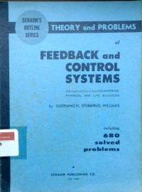 Image of Schaum's outline of theory and problems of feedback and control systems