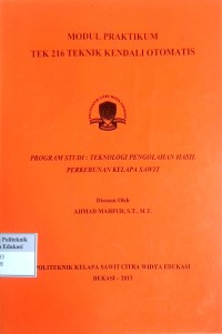 Image of Teknik kendali otomatis: modul praktikum