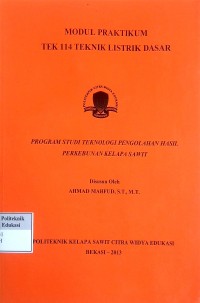 Image of Teknik listrik dasar: modul dan praktikum