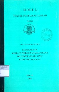 Image of Teknik penulisan ilmiah: modul