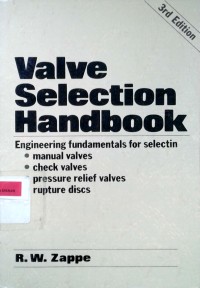 Image of Valve selection handbook